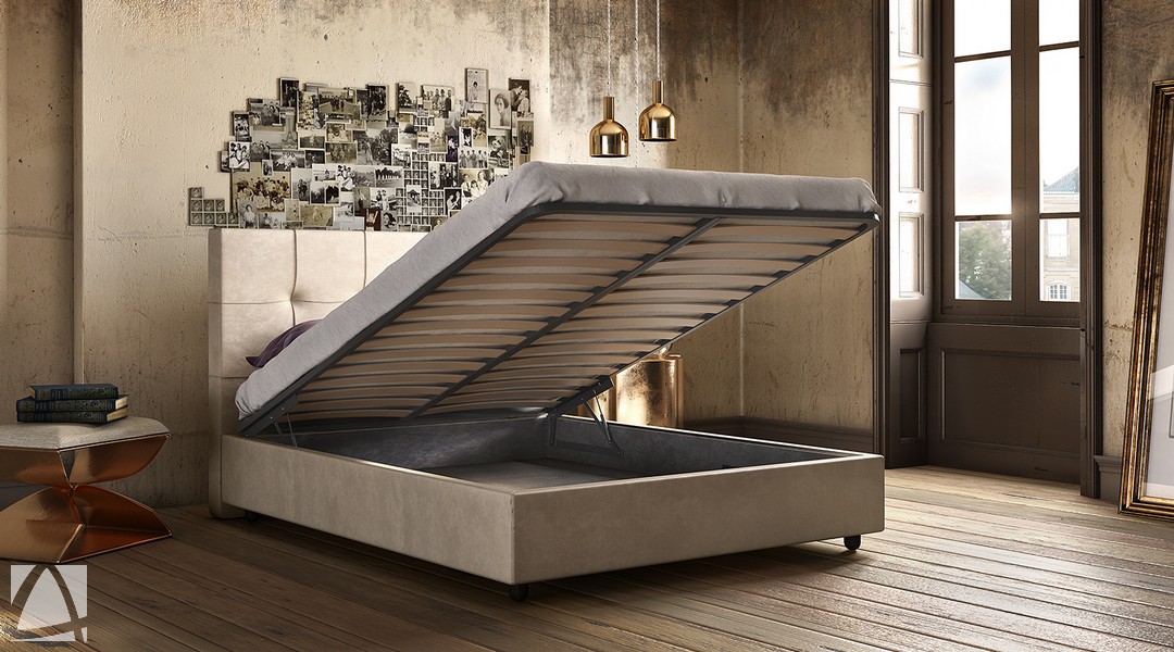 dressed bed Fedra with Storage